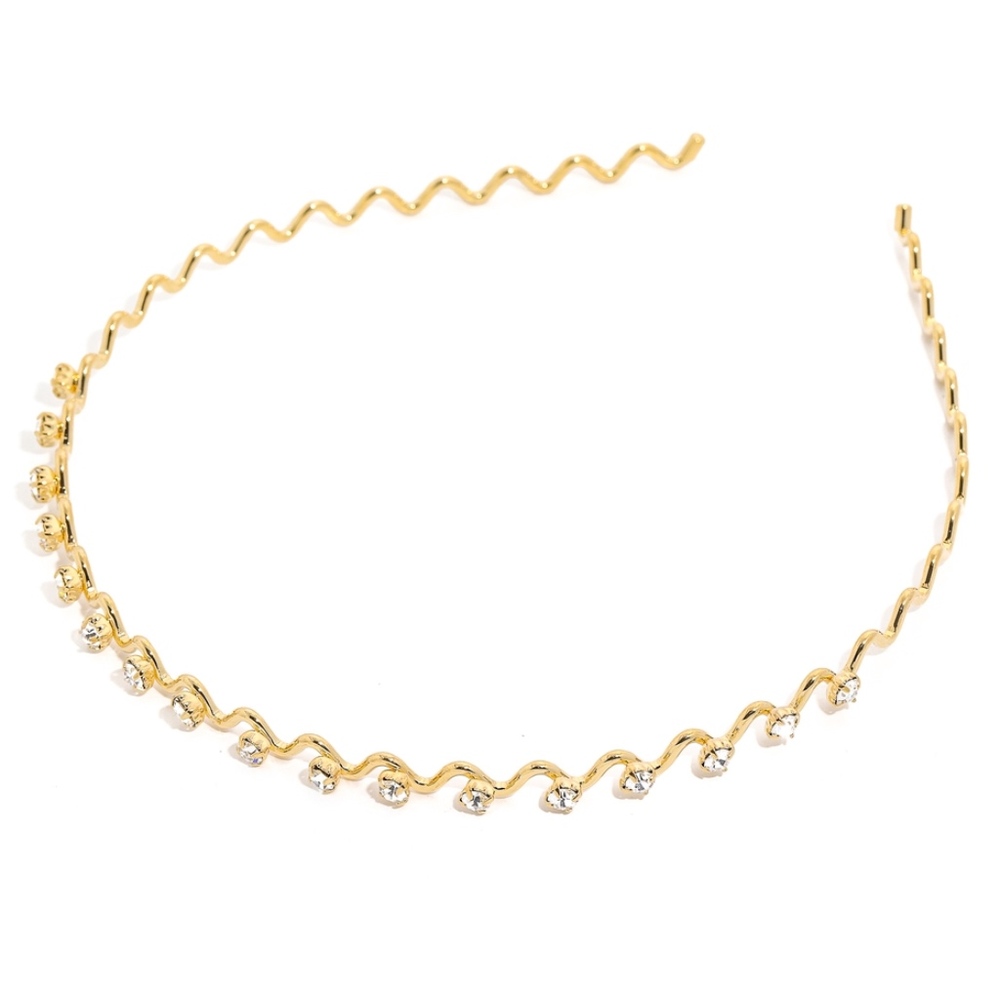 NWT - Crystal Embellished Rhinestone Gold Headband